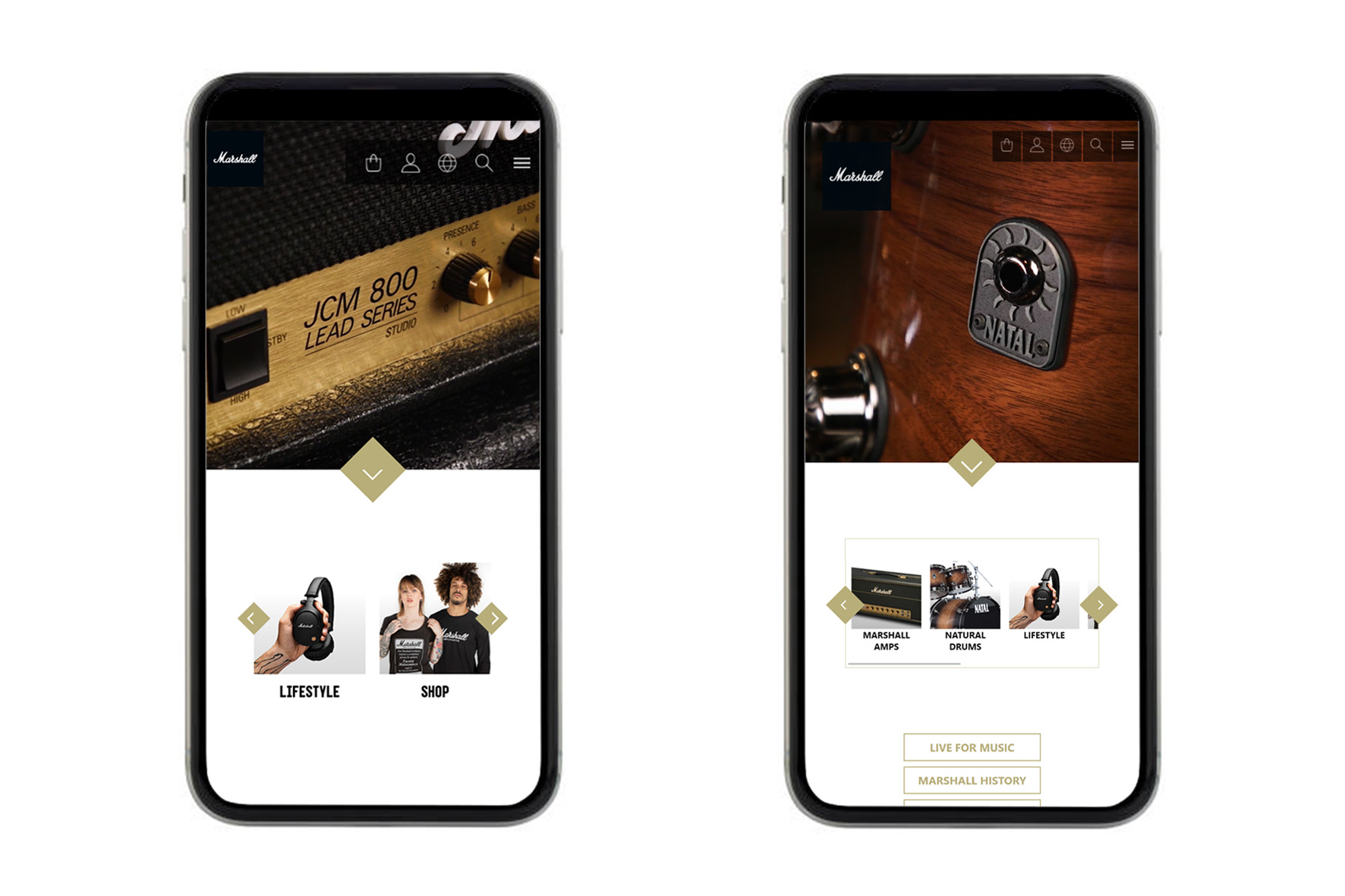 Marshall Website Vergelijking